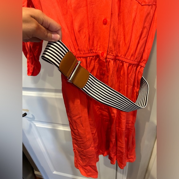 Women’s BCX Dress Size XL Belt & Button Front - Picture 2 of 11